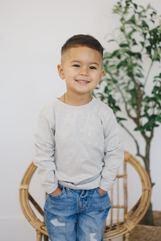 Long Sleeve Tee | Ash