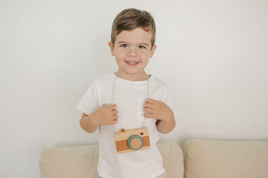 Waffle Pocket Tee | White Sand